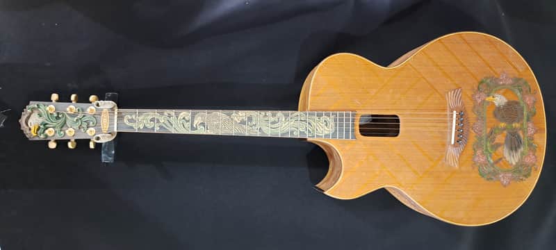 Blueberry NEW IN STOCK - LEFT HANDED (Lefty) Acoustic Guitar Grand Concert image 1