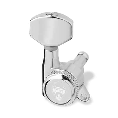 Guitar Monkey  6-String (2l + 4r) Monkey Locks - Locking Tuners Chrome image 1
