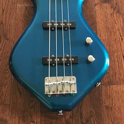 Goldfish Jazzy Blue Fish Lightweight Bass Guitar image 5