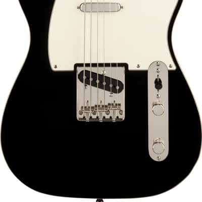 Squier Classic Vibe Baritone Custom Telecaster Laurel Fingerboard Parchment Pickguard Electric Guitar - Black image 1