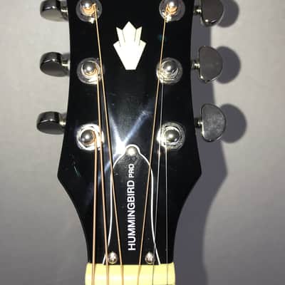 Epiphone Limited Edition Hummingbird Pro Electric/Acoustic Guitar – Ebony image 4