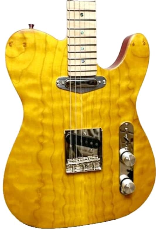 Tone Stone Guitars Quilted Maple and Diamond 2024 - Lemon Lollipop Dripp image 1
