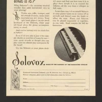 Hammond Solovox Keyboard and Tone Cabinet (Model L) 1948 image 15