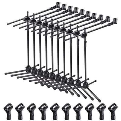 10 MR DJ MS500 Heavy Duty Telescoping Microphone Mic Boom Stand Tripod image 1