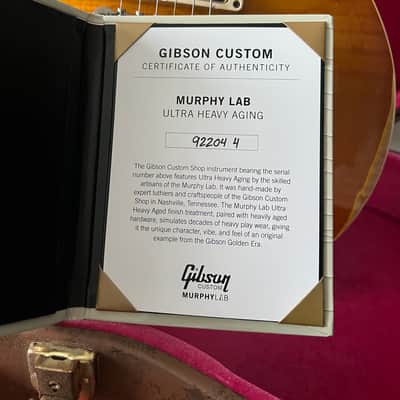 Gibson Les Paul 1959 Reissue 2023 - Gemini Burst - Brazilian board - Ultra Heavy Aged Murphy Lab image 21