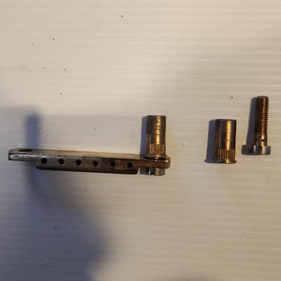 Vintage Brass/Gold-Plated Guitar Bridge image 2