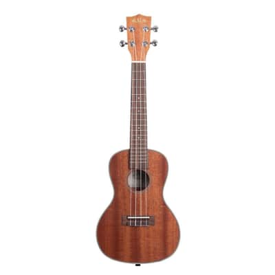 Kala High-Gloss Finish Mahogany Concert Right-Handed 4-String Ukulele with Rosewood Fingerboard, Aquila Super Nylgut Strings, and Cream Binding image 1