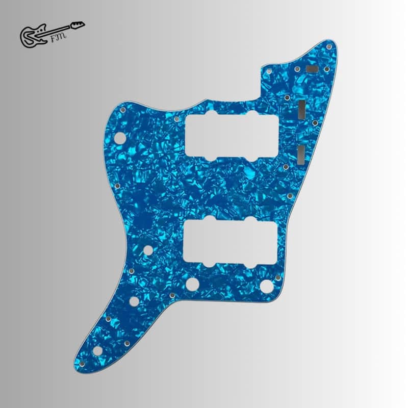 4 Ply Blue Pearl Lefty US Jazzmaster Style Pickguard image 1