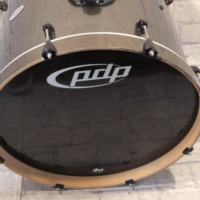 PDP Pacific Drums & Percussion Double Drive Bass Drum 22x18" Metallic Green / Gold image 4