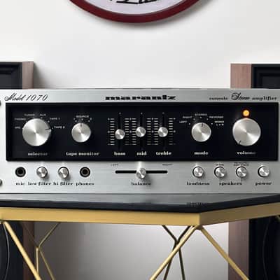 VINTAGE MARANTZ 1070 INTEGRATED AMPLIFIER (FREE WC-10 WOOD CASE) 1-YEAR WARRANTY image 2