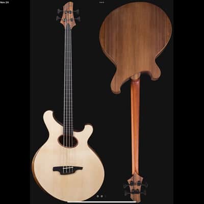 Svoboda Acoustic Electric Bass - Freted or Fretless 2021 - Clear Mat image 16