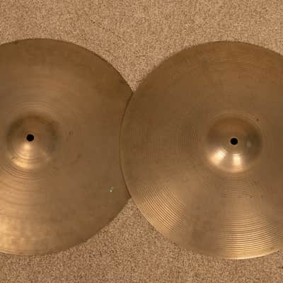 Vintage Zildjian 16" A Hi Hat Cymbals 1161g 1748g image 1