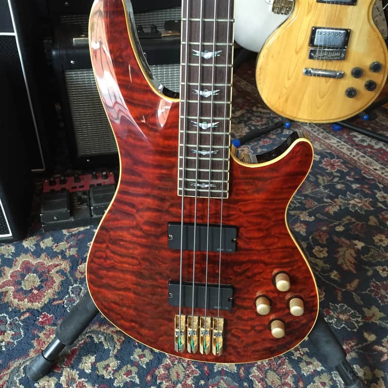 Schecter C-4 Diamond Series Bass w/ EMG Pickups | Reverb
