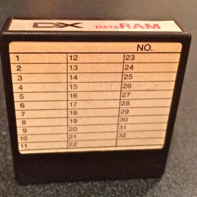 Yamaha DX7 - DX Data RAM Cartridge - RARE image 2