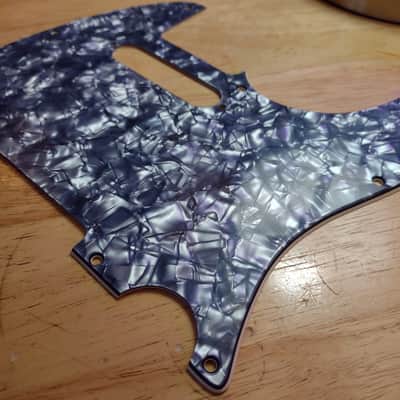 Allparts Pickguard For Telecaster Strat Pickup Route- Gray Pearl-Light Scuffing image 2