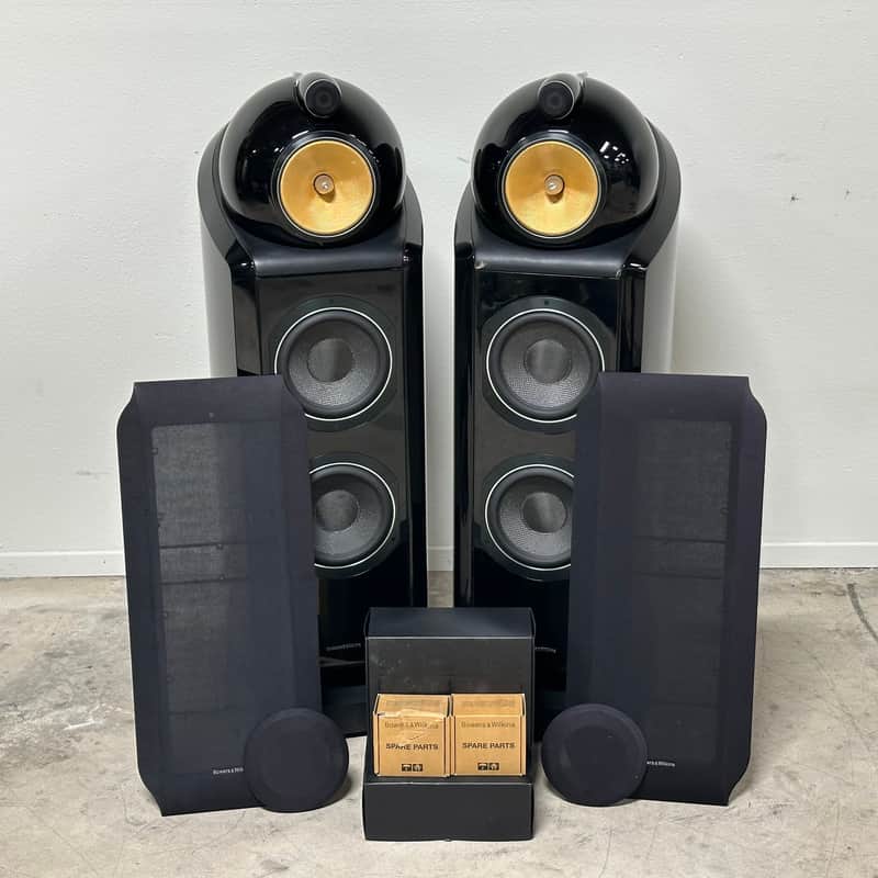 B&W 802 D2 Floorstanding Speakers; Piano Black Pair; Diamond; 802D2 image 1