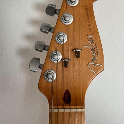 1996 Fender American Standard 50th anniversary Stratocaster black image 3