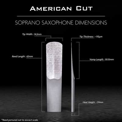 Leger [Limited Stock!] Legere American Cut Soprano Saxophone Reed (Hardness: 4.0) [Early Bird Special Price] image 3
