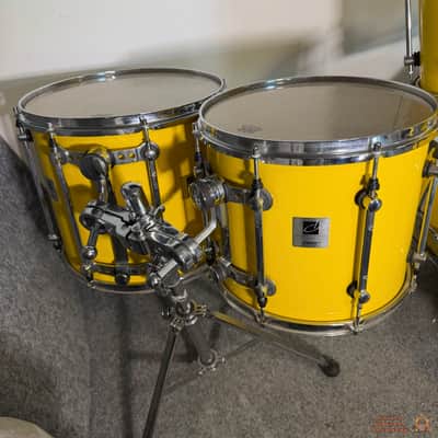 RARE! Sonor Designer Birch 22,10,12,14,16 Drum Kit - Yellow image 3