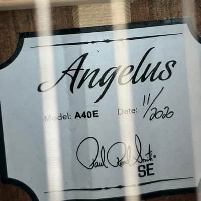 2020 PRS SE A40E Angelus Acoustic-Electric – Natural – Fishman GT1 – Original Hardshell Case image 3
