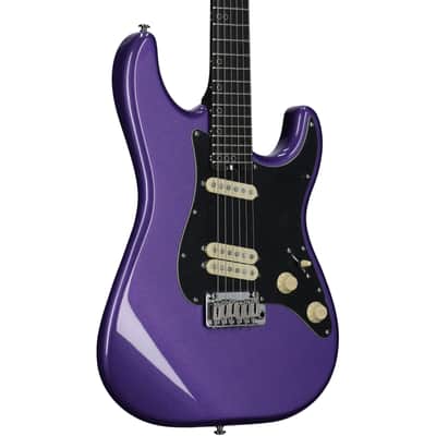 Schecter MV-6 Electric Guitar, with Ebony Fingerboard, Metallic Purple image 1