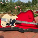 Vintage 1963 Gibson SG Junior Polaris White JR long vibrola