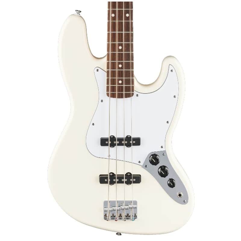 Fender Standard Jazz Bass, Laurel Fingerboard, White Pickguard, Olympic White image 1