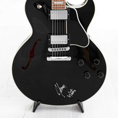 2012 Gibson ES-137 Classic in Black. Signed by Johnny Winter image 2