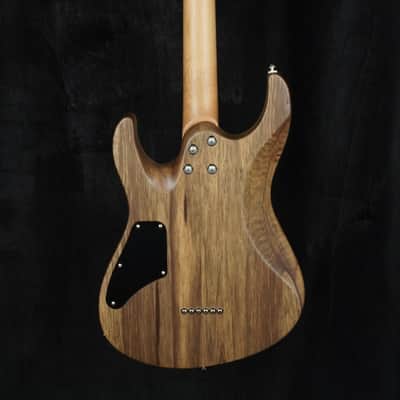 Suhr Custom Modern in Transparent Teal with Black Limba Body image 6