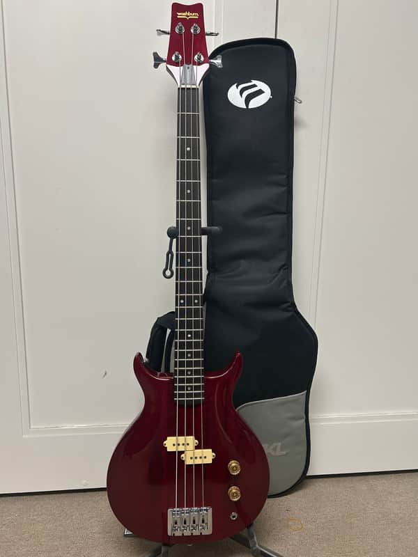 Washburn SB4R Wing Series Scavenger Bass - Trans Red w/Free Gigbag image 1