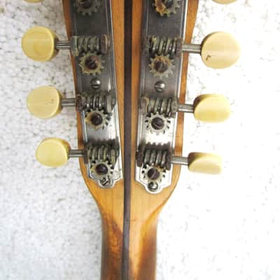 Slingerland Banjo Mandolin, 1920's, Birdseye Maple Pot, Tone Ring, 10 3/4" head, Abalone Inlays, Case image 17