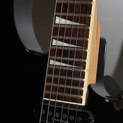 JACKSON DK2 DINKY MIJ  1996 2-Tone Black and w/tan neck image 9