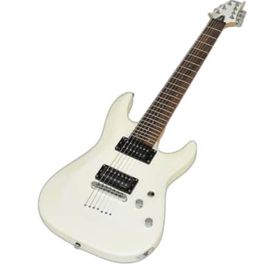Schecter C-6 Deluxe Guitar Satin White B-Stock 1399 image 1