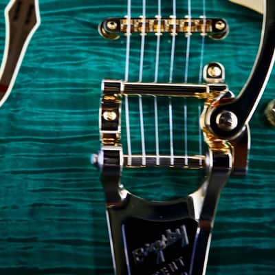 Gretsch Broadkaster Jr. LX Figured Semi-Hollow 2026 - Tropic Aura image 6