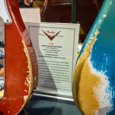 (Pre-Order) Fender 1966 Telecaster - Heavy Relic - Custom Built - Summer Event Special Run, Aged Cimarron Red - 2026 Summer Dealer Event #38 image 2