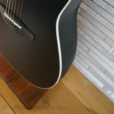 Ovation AB24-5S Applause Standard Mid-Depth Acoustic Guitar - Black Satin image 8