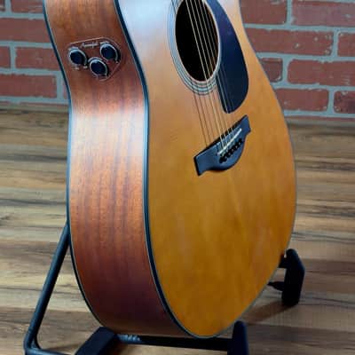 Yamaha FGX2 Red Label Dreadnought Acoustic-electric Guitar - Natural Matte image 10