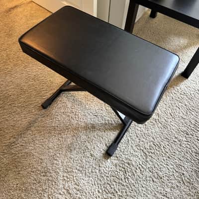 On-Stage KT7800+ Deluxe X-Style Keyboard Bench 2010s - Black image 1