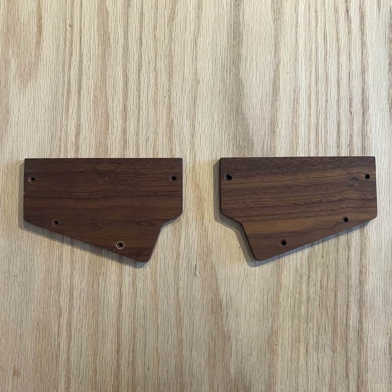 Moog Walnut Case Ears for Mother32, DFAM, Subharmonicon, Labrynth, etc - Grade A Matched Pair! - Authentic Moog! image 1