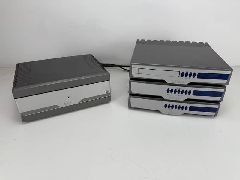 Quad 909 Audio set - Pre amplifier - CD player - Tuner - Power amplifier image 1