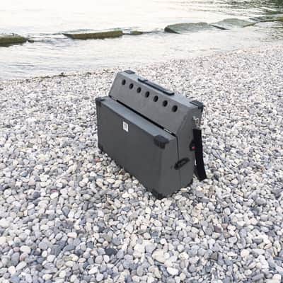 12U Eurorack Case Powered, 104 hp or other, modular synthesizer, patched resealable, with belt image 14