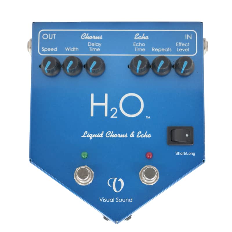 Visual Sound H2O V1 2000s Blue Liquid Chorus & Echo image 1