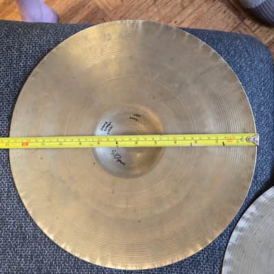 Zildjian 13" A. Zildjian Transition Stamp Hi-Hat Cymbals (Pair) 1946 - 1953 - Traditional image 11