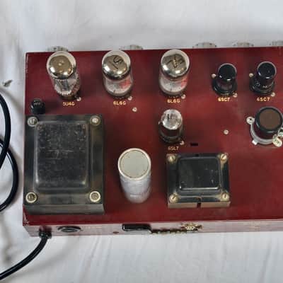 Modded Challenger Amplifier Co. CH30 - now a guitar amp head 1950's image 13