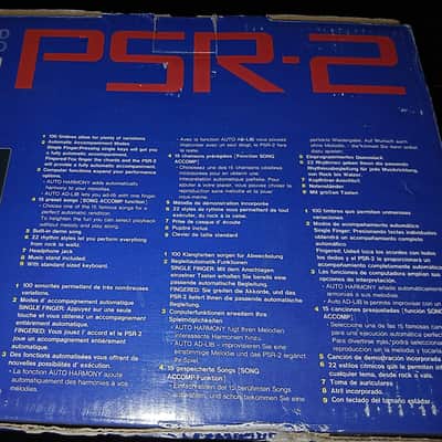 Yamaha PSR-2 Portatone Keyboard Synth IN BOX Super Clean with Power Supply Manual more retro lofi vintage image 10