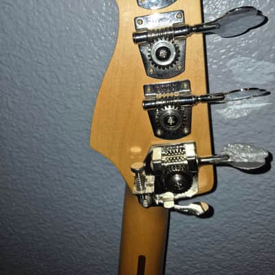 Fender CUSTOM P BASS 1992 - BLACK AND RED image 2