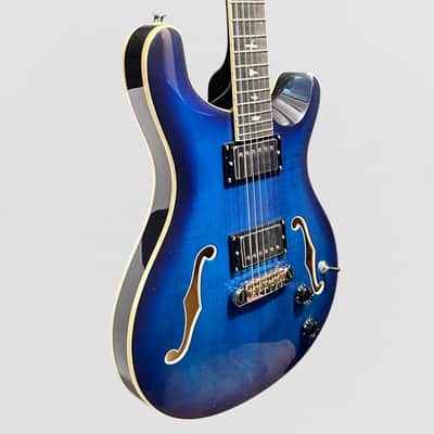 Paul Reed Smith PRS SE Hollowbody II Electric Guitar w/ Case - Faded Blue Burst image 2