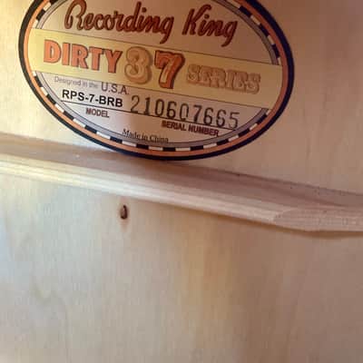 Recording King Dirty '30s Series 7 Parlor Acoustic Guitar image 3