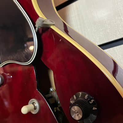 Gibson 1975 ES-335 TD Winered Split-Switch Flower Tuners Tarback PU´s Electric Guitar Case used image 6