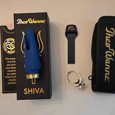Theo Wanne Shiva A.R.T. Alto Saxophone Mouthpiece 2010s - Blue image 3